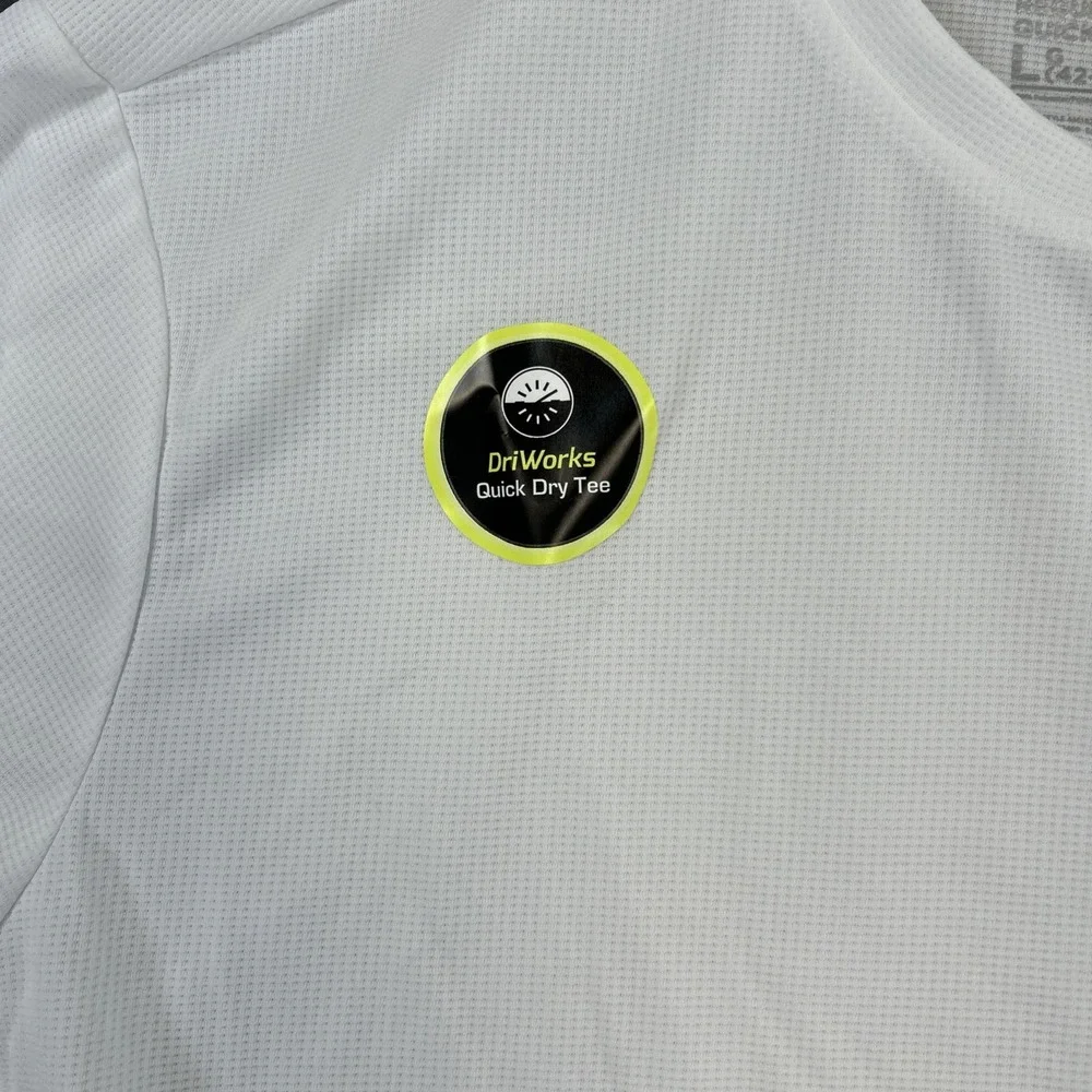 white Athletic‎ Works active tee features moisture-wicking DriWorks